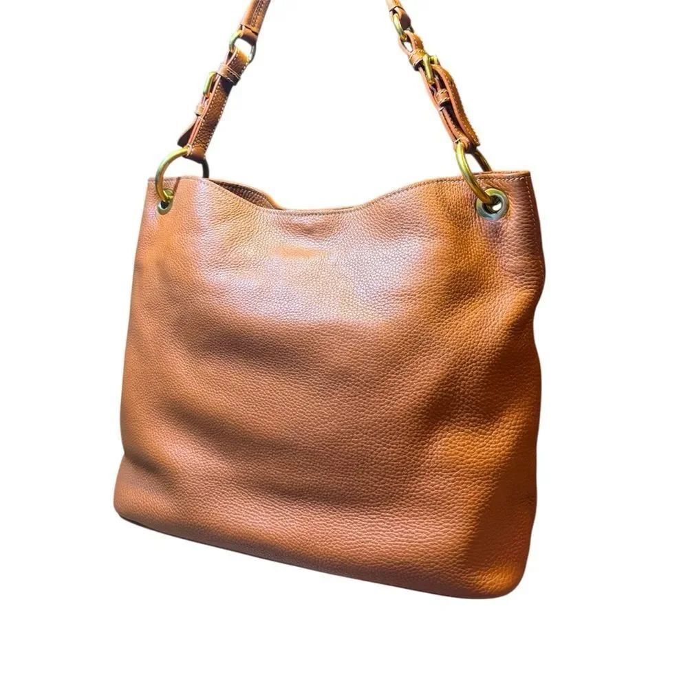 PRADA Tan Brown Vitello Daino Leather Hobo Bag - Picture 2 of 14